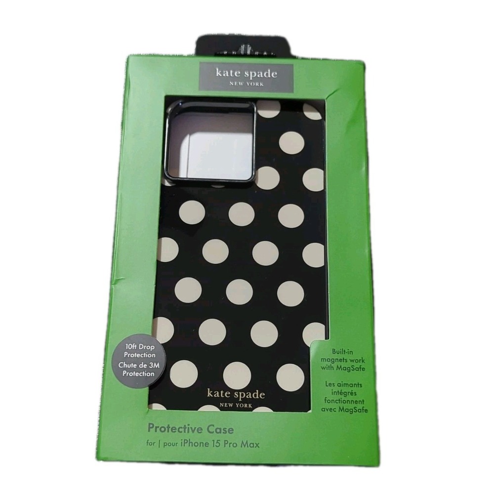 kate spade Black and White Polka Dot iPhone Case